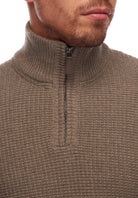 Anker Zip Knit in Beige from City Club