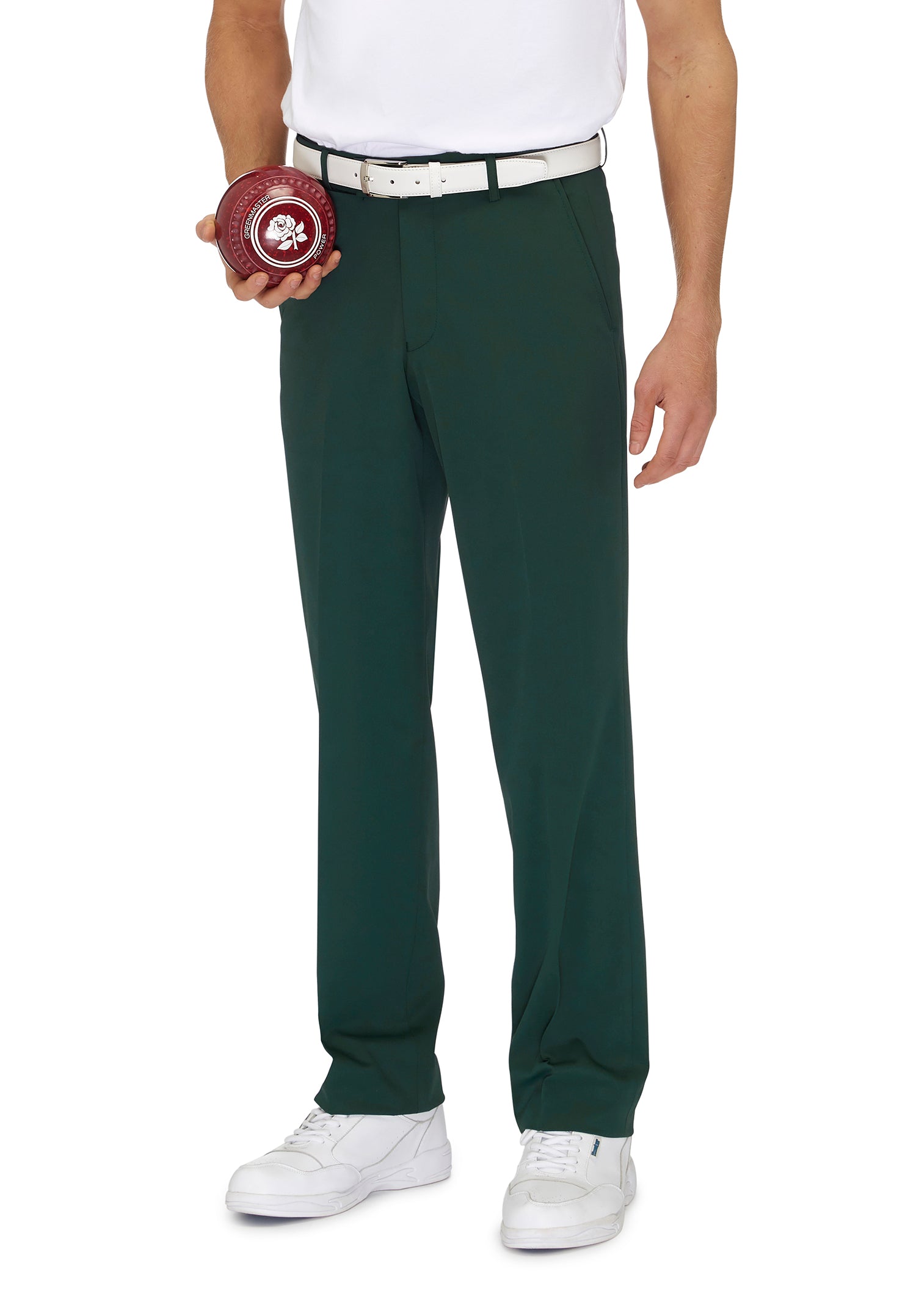 Fraser B Flash Bowl Bottle Green Trouser by City Club (Front)