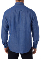 City Club Smart Casual Resort Shirt - Indigo - Back
