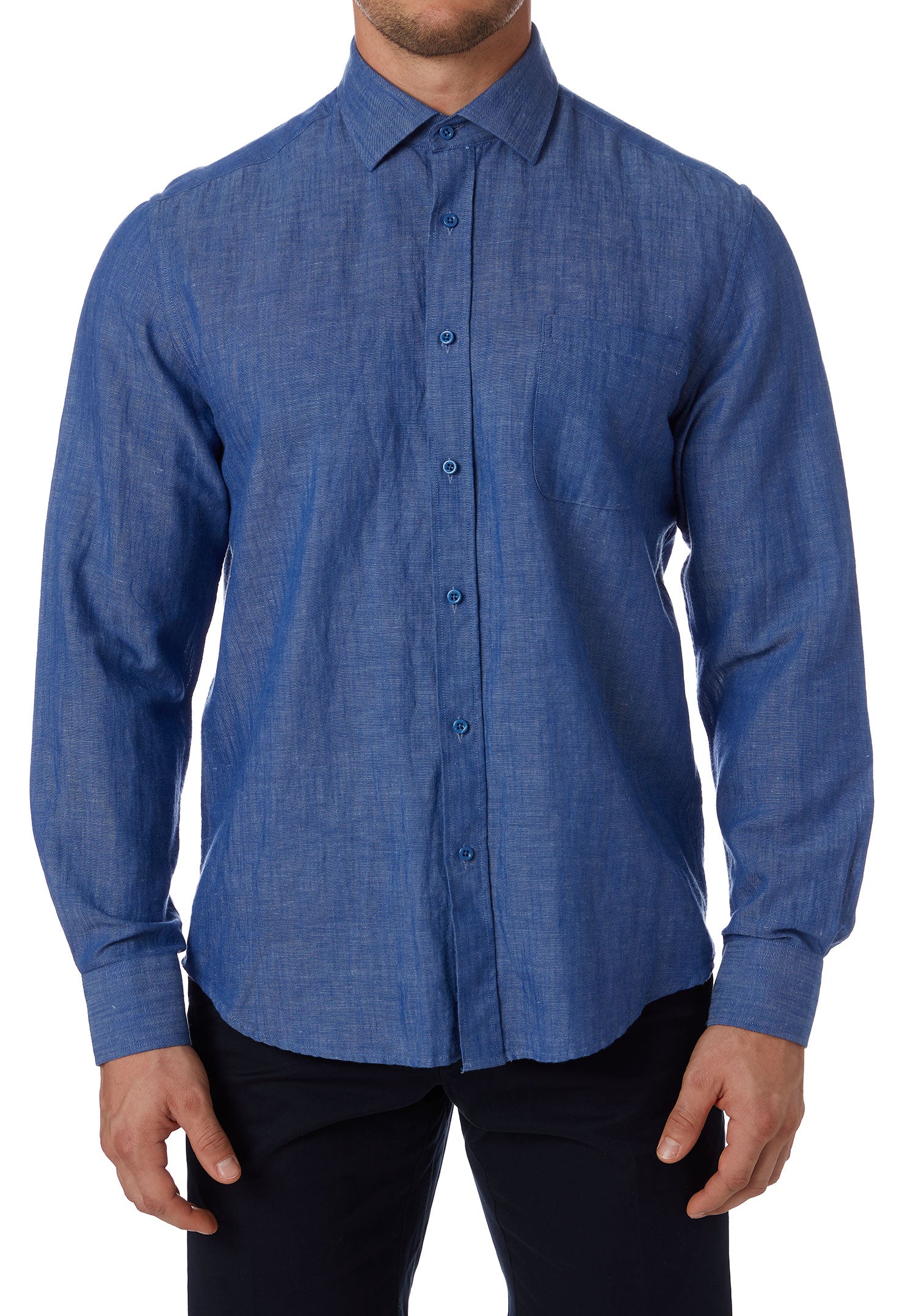 City Club Smart Casual Resort Shirt - Indigo - Front