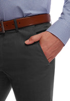 City Club Shima 2009 Charcoal Pant square weave detail