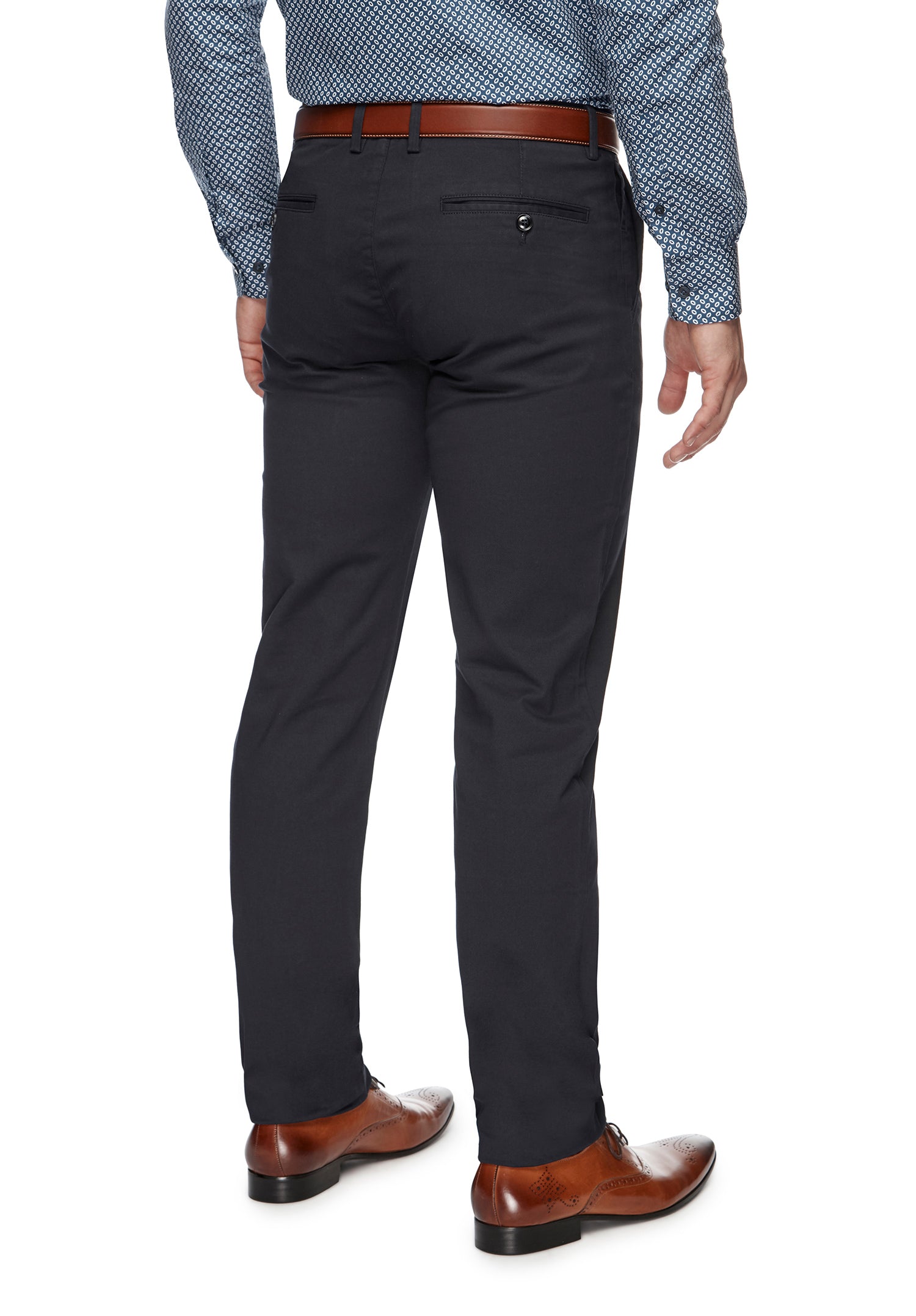 City Club Twill Drive Chino - Navy (Back)