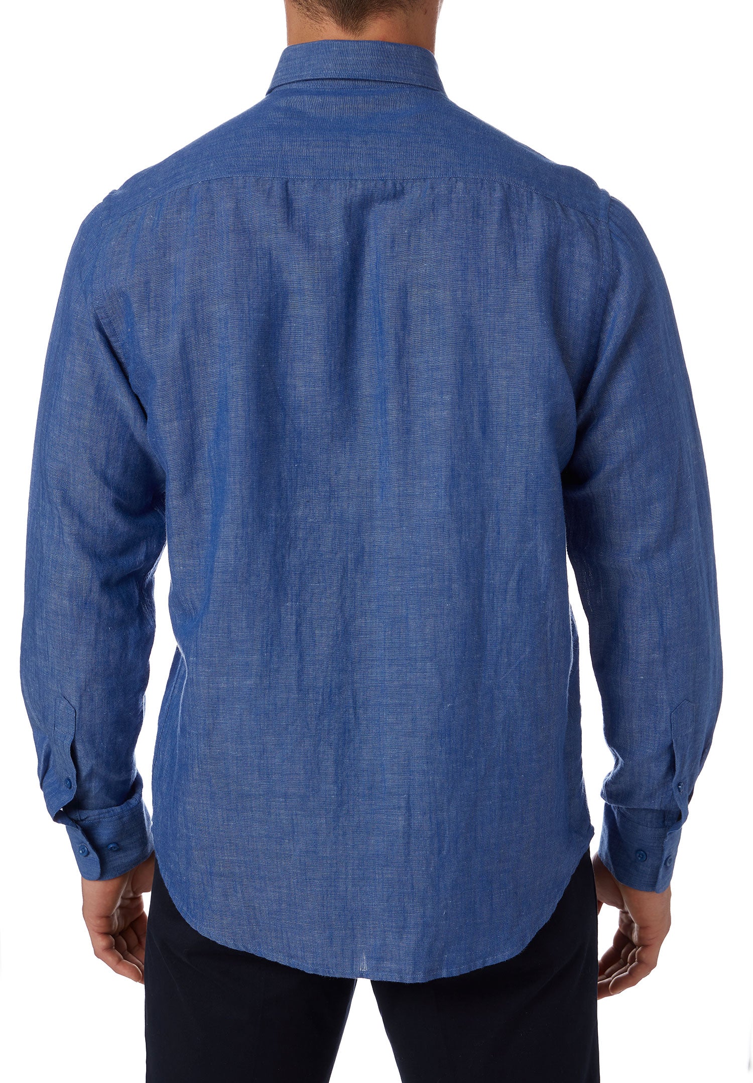 City Club Smart Casual Resort Shirt - Indigo - Back